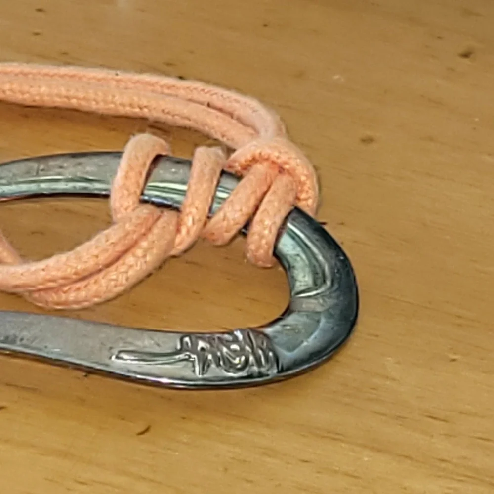IPPOLITA Sterling Silver 925 Orange Double Cord Bracelet Button Clasp 9g